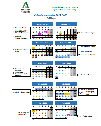 Calendario Escolar 2021 22