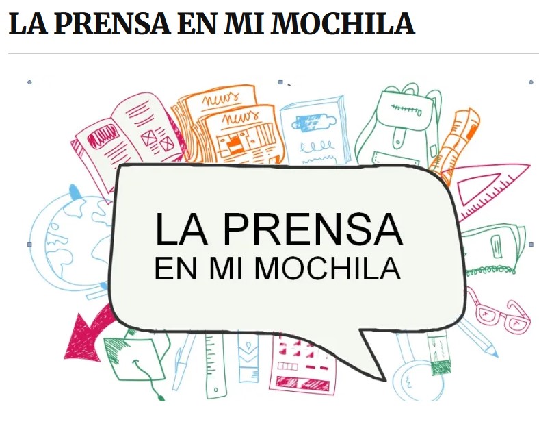 Prensa en mi mochila